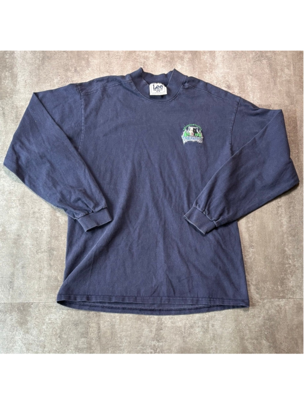 Vintage Minnesota Timberwolves Lee Sports Mockneck Long Sleeve Shirt Mens Medium